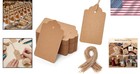 100 Pre-punched Kraft Gift Tags With Jute String     Rustic Elegance For Crafts