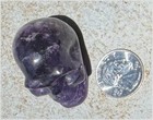 Chevron Amethyst Crystal Skull - Divine Guidance  Meditation Support