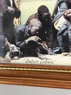 Vintage  seben Leben  African American Dice Game Color Lithograph 12 5x15 5