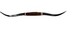 Mounted Steer Horns About 6 Feet Wide Longhorn Polished Mount Bull Cow B157