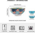 21 Oz Ceramic Soup Bowls Set Of 6 Colorful Porcelain Bowls For Cereal  Fruit