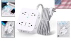 Versatile 8 Outlet Surge Protector Power Strip - Wall Mount With Usb C Ports