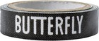 Butterfly Side Tape Butterfly Black magenta 6mm 10m