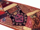 60  Rich Vintage Decor Beaded Sequin Sari Wall Hanging Tapestry Throw Runner