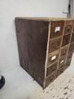 Vintage 15 Original Drawer Index Card File Cabinet Rustic