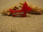Super Cute Vintage Cherry Red Bakelite Scotty Dog Brooch 