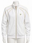 Puma Men   s Full-zip Track Jacket L White gold Knit Polyester Pockets