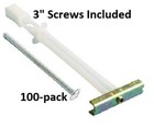 100 Toggler Snaptoggle Bolts W  3  Screws Hd 3 16  Ceiling Wall Anchors 24013