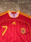 Spain 2006 Home Soccer Jersey Raul 7 Size Medium Adidas Good Shape 