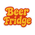 2    Beer Fridge Sticker  Decal  Brewery  Drink  Retro  Vintage  Lager  Man Cave