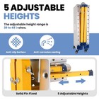 2200lbs Portable Folding Welding Table Steel Workbench 5 Level Adjustable Height