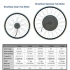 Front Rear Wheel Motor 36v 48v 500w Electric Bike Conversion Kit With Display