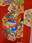 Vintage Kimono Robe Kato Bussan Pure Silk Red Festive Long Gown Special Service
