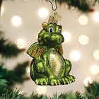 Old World Christmas Glass Blown Ornament For Christmas Tree  Little Dragon