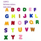 Felt Letter Stickers  Colorful Self -adhesive Puffy Alphabet Shapes Materials   