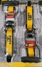 Set Of 8 Cat Heavy Duty 16 Ft 1-1 2  Nylon Ratchet Tie Down Straps 3300 Lbs