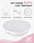 Syntus 65 Pcs Cake Decorating Kit With Stand  Baking 11   White