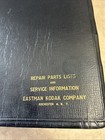 Vintage Eastman Kodak Repair Parts List And Service Manual Rare 