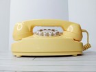 Vintage    Princess Phone Sunshine Yellow Crosley 2003 Cr-59 Touchtone Push Button
