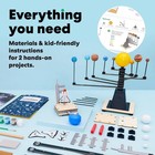 Kiwico Astronaut Starter Kit W  Solar System Shuttle   Launch Pad Space Activity
