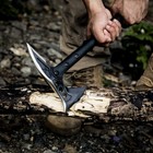 Survival Outdoor Camping Hatchet Axe Tomahawk Fixed Blade Throwing Combat Knife