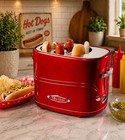 Nostalgia Electrics Retro Series  50s Pop-up Hot Dog Toaster Red Electric
