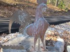 Antique Rooster Copper Weathervane With Directionals