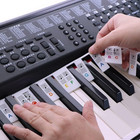 Removable Piano Key Stickers Note Labels For 88 Key Full Size Silicone Reusable