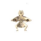 Vintage Native American Sterling Silver Figural Brooch  lg5
