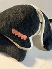 Vintage 1930 s Black And White Stuffed Animal Dog Large Size 17  Long