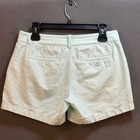 J  Crew Women s Mint Green Chino Shorts Size 4 Flat Front Casual Beach Resort