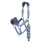 It08338 Lemieux Vogue Headcollar Halter   Lead Rope Set - Powder Blue New