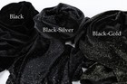 Black Glitter Velvet Fabric By The Yard  Stretch Velvet For Stage Apparel