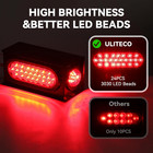 Steel Trailer Light Boxes Housing Kit 6 Inch Oval Boat Trailer Lights 24 Led   