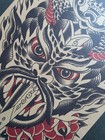 Original 2005 Chris O donnell Traditional Tattoo Flash Large Size Print Poster 