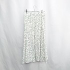 Archives Floral Long Flare Skirt White Mint Size Not Specified Used