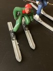Lot Of Five  5  Barclay Manoil Lead Skiing Figures Winter Xmas Vintage