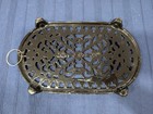 Vintage Cast Iron Stand Footed Trivet Black Enameled Pot Plate Kitchen 1993 Odi