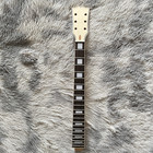 6 String Diy Electric Guitar Kit Flame Maple Top Mahogany Body Gd Part Set Neck