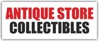 Antique Store Collectibles Advertising Banner Vinyl Mesh Sign Flag Vintage Shop