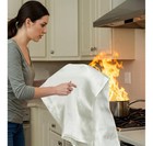 One X Large Fire Blanket Fiberglass Emergency Home Retardant Prepared 1 2m X1 2m