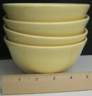 Lot Of 4 Quadrifoglio Ceramica Yellow Cereal Bowls Made In Italy 1970s 5 5  X 3 