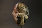 African Tribal Hand Carved Wood Mask Ethnographic Wall Decor Art-8933
