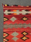 Navajo Double Saddle Blanket Handspun And Germantown   Ca 1890  53  H X 35   W