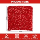 4 Pack Velvet Sequin Chair Back Covers - Sparkly Sashes Slipcovers For Red