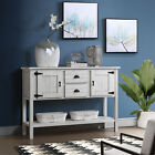 Sideboard Buffet Server Cabinet Storage Cabinets  Console Table With 2 Drawers