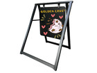 Modern A Frame Magnetic Double Sided Chalkboard 24x30 Sidewalk Sandwich Sign