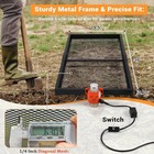  30w Motor  Metal Sifter For Rocks With Switch   Noise-reducing Rubber Pads  Aut