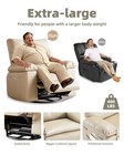 Manual Recliner Chair 360  swivel Single Sofa pu Leather Lounge Chair With Pocket