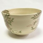 Ninsei Style Matcha Tea Bowl Wisteria Miyaji Eiko Signed Japanese Tea Ceremony